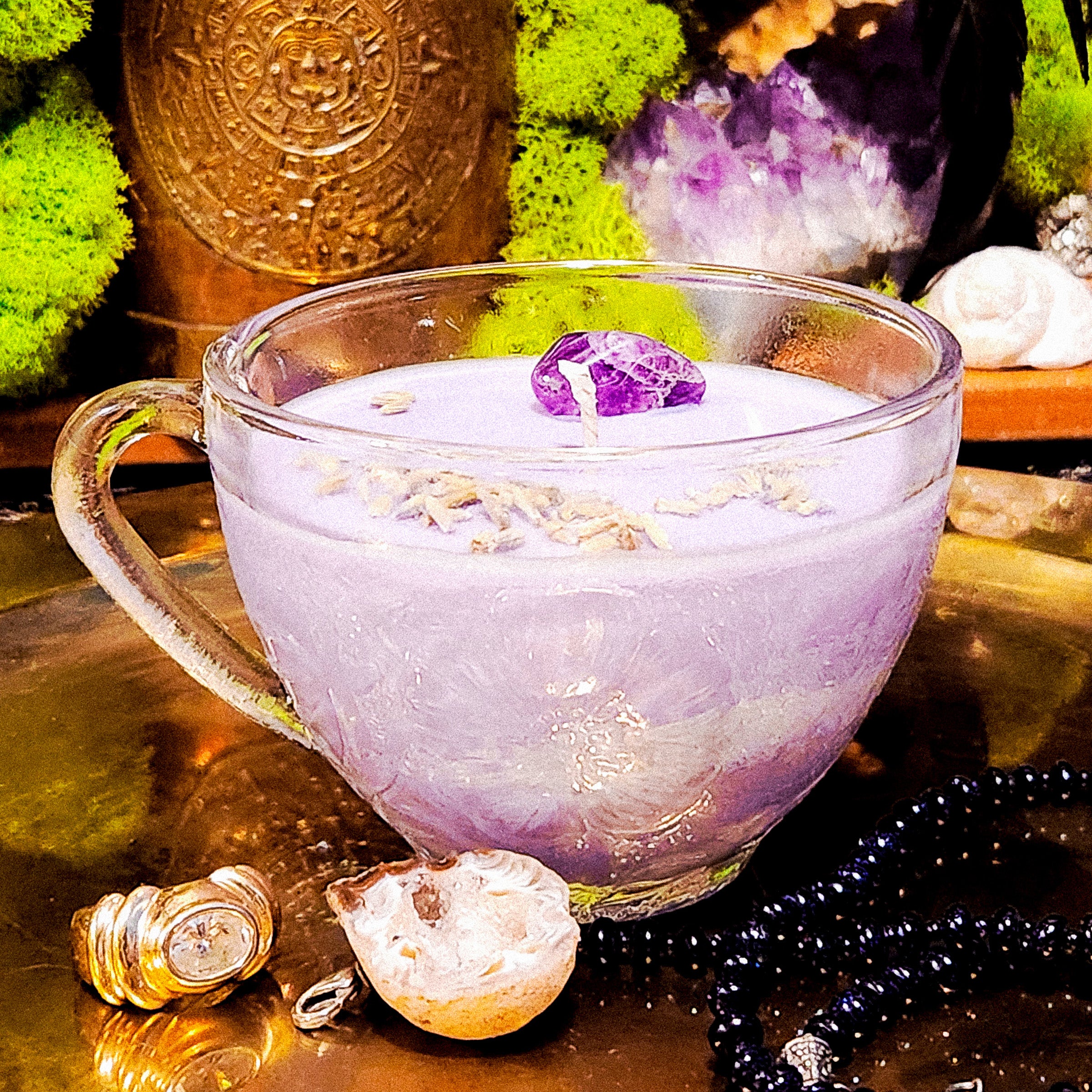 Lavender Moon Tea Trinket Candle