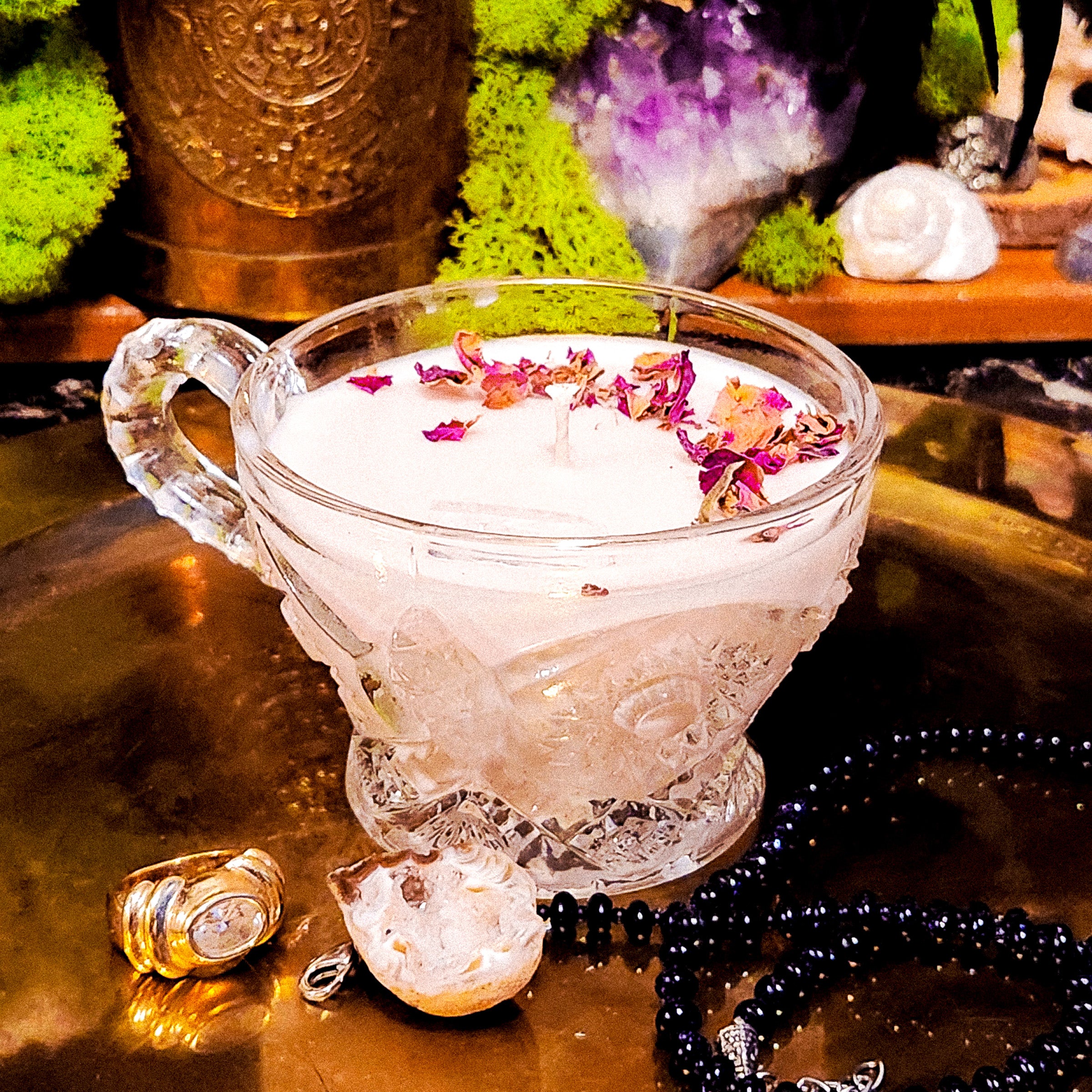Love Spell Tea Trinket Candle