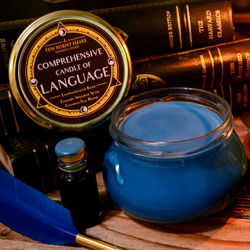 Language potion candle made with coconut soy wax NO WICK. Potion candle for Dungeons and Dragons players and fantasy or whimsical adventurers who enjoy tabletop role-playing games