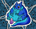 Dungeons and Dragons tabletop role-playing games kobold sticker for fantasy or whimsical players that enjoy cute and chubby creatures